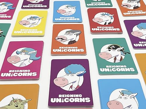 Miniatura 8 de Reigning Unicorns, juego de cartas de unicornio gritando, divertido y rápido juego de fiesta para adultos noche de juego, lo mejor para niñas, niños