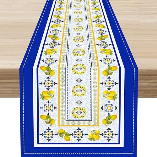 Miniatura 30 de Bonito camino de mesa de fresa, rosa retro de los años 70, diseño floral de verano de los años 70, decoración de mesa auxiliar para el hogar,