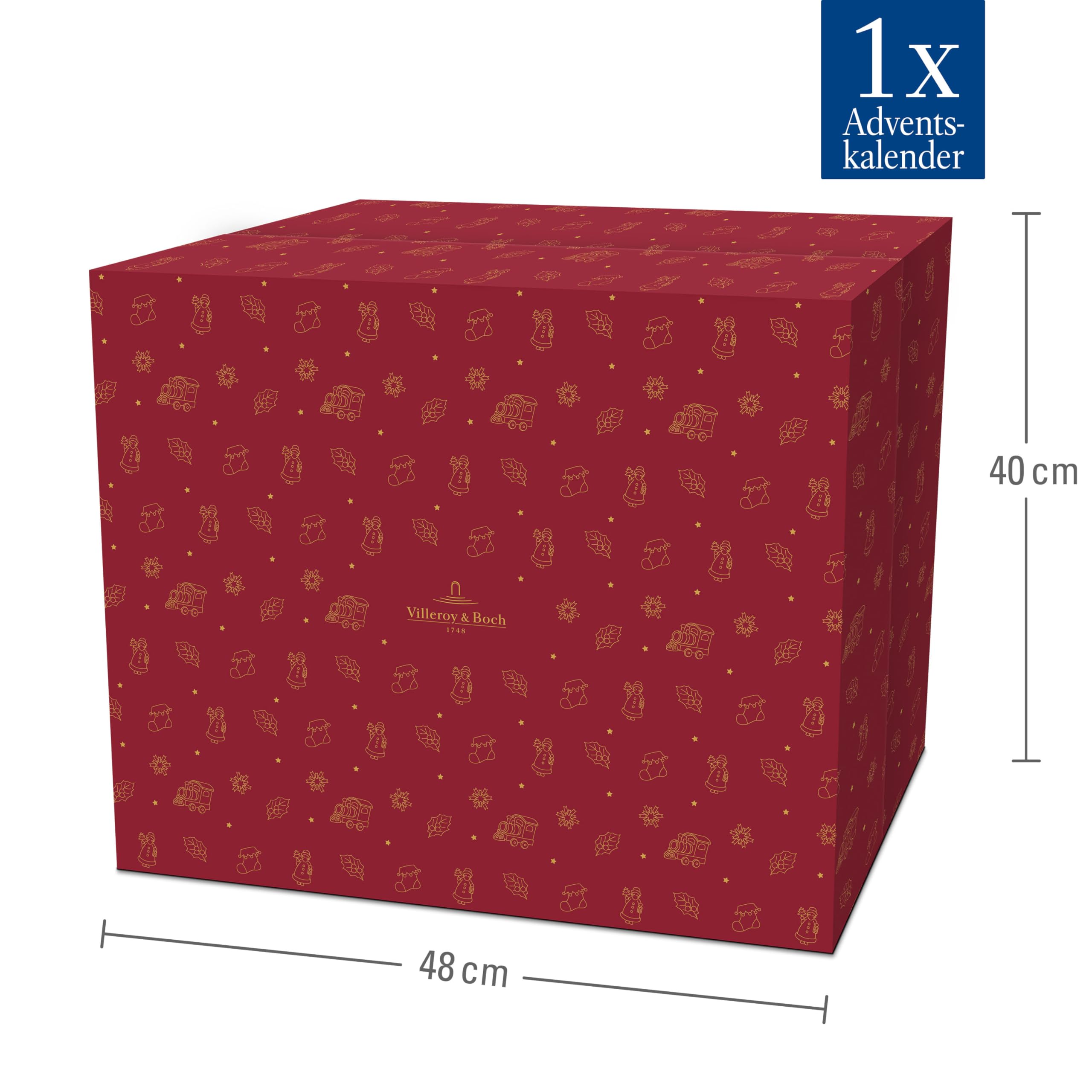 Villeroy & Boch - Christmas Toy's Adventskalender 2025 Bunt, Weihnachten, Geschirr Adventskalender mit 24 Türchen, Weihnachtsdeko, Weihnachtskalender, Premium Porzellan