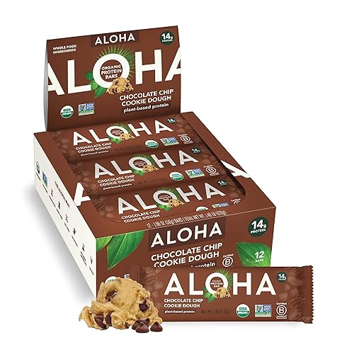 Miniatura 56 de ALOHA - Barra de proteína orgánica a base de plantas, sabor limón y anacardos, vegana, baja carbohidratos y azúcar, paleo, sin GMO, gluten, estevia