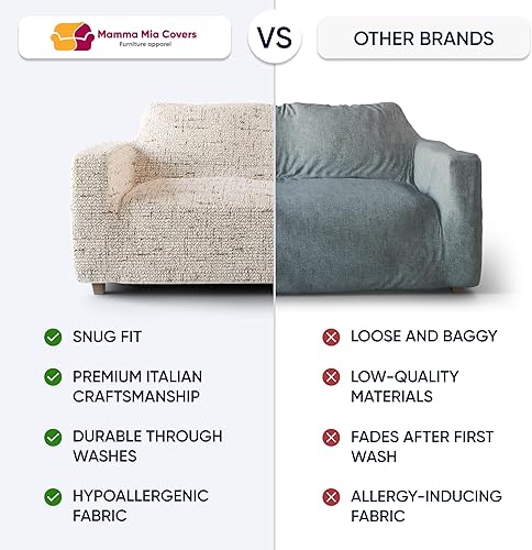 Miniatura 3 de PAULATO BY GA.I.CO. Funda para sofá biplaza  Funda de silla de gran tamaño  Funda elástica para sofá  Funda protectora de sofá  Funda protectora de