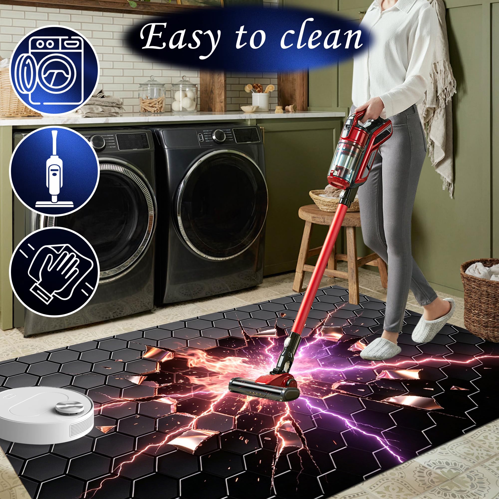 Tapis Chambre Garcon, Tapis Gamer Sol Chambre, Tapis Salon Chambre Antidérapant Lavable en Machine Grand Carpet Salle a Manger 160 x 230 cm