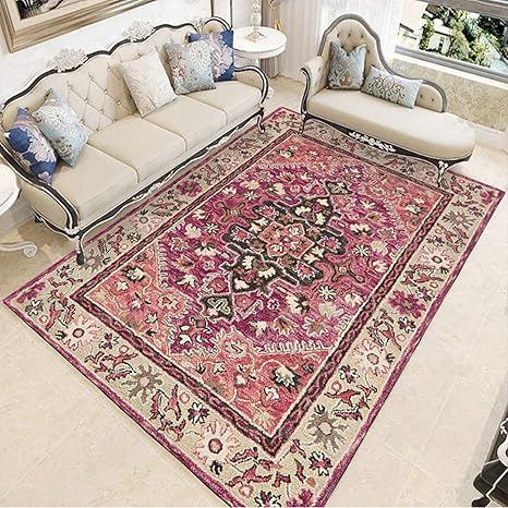 Amazon ラグ おしゃれ 北欧 ラグマット 80x160cm 約1畳 2畳 エスニック風 カーペット ペルシャ ベルギー 赤ちゃん 遮音 肌触り 春 夏 リビング 低反発 長方形 ラグカーペット ボヘミアン風 フロアマット インテリア 柄 一人暮らし 室内 新生活 ラグ カーペット