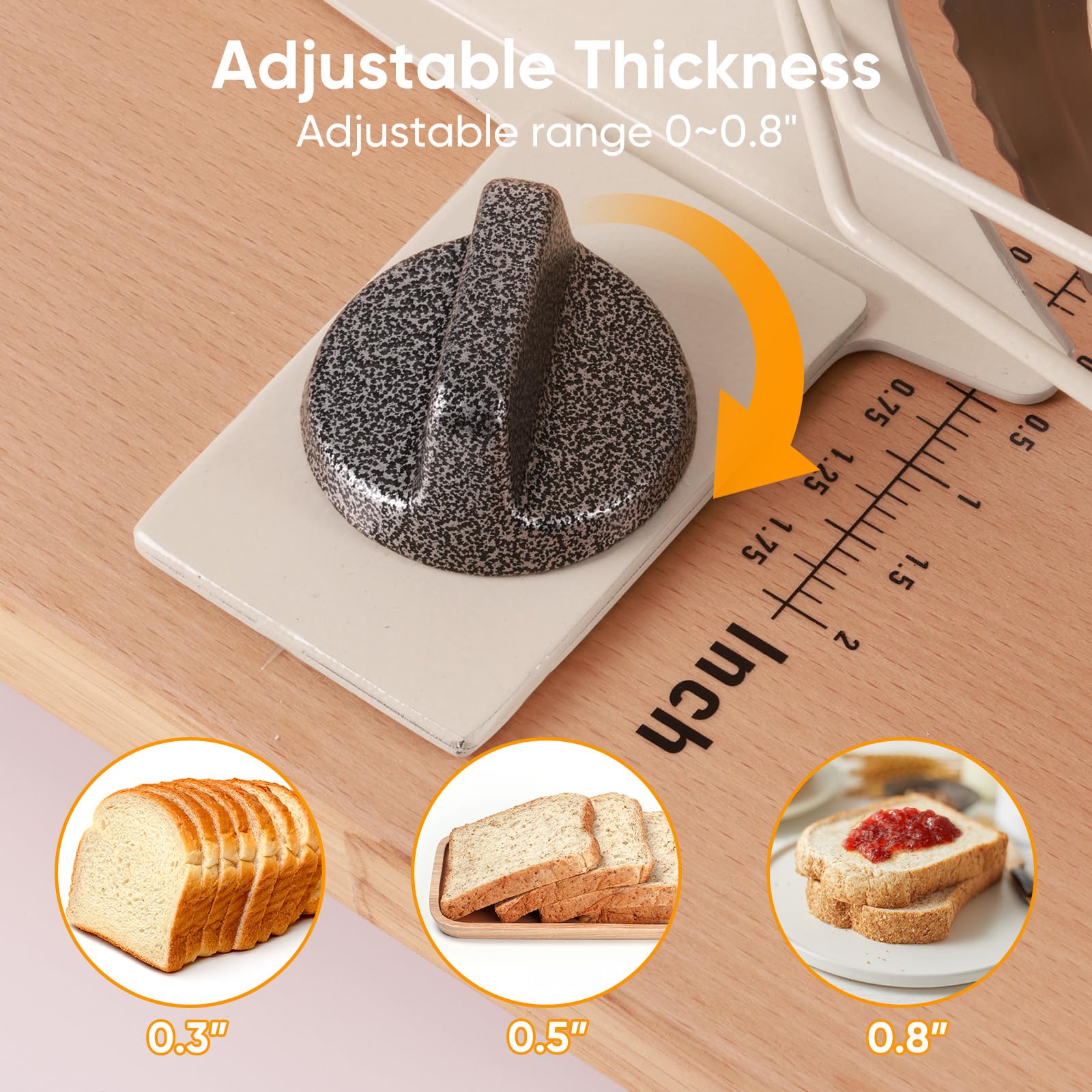 LockTide Affettatrice manuale per pane con lievito naturale fatto in casa