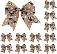 Vista 16 de 12 Piezas 6 Pulgadas Verde Trébol Shamrock Corona Lazos Irlandeses de Arpillera para Día Festivo del Día de San Patricio Decoración de Puerta Pared