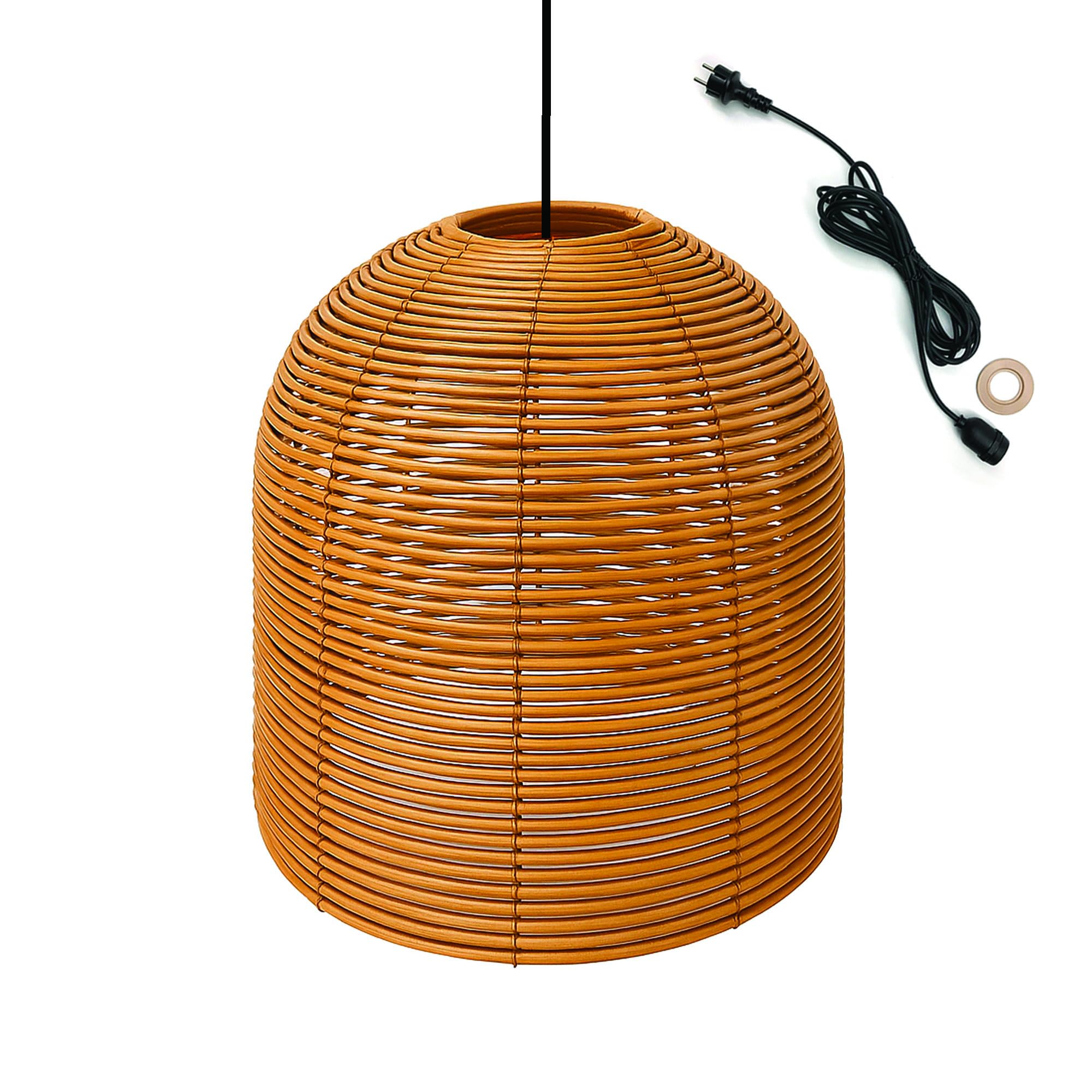 Lumisky Suspension sur secteur pour l'extérieur HANG BOHEME OUTDOOR CABLE en poly rotin style bohème 5m de longueur de câble