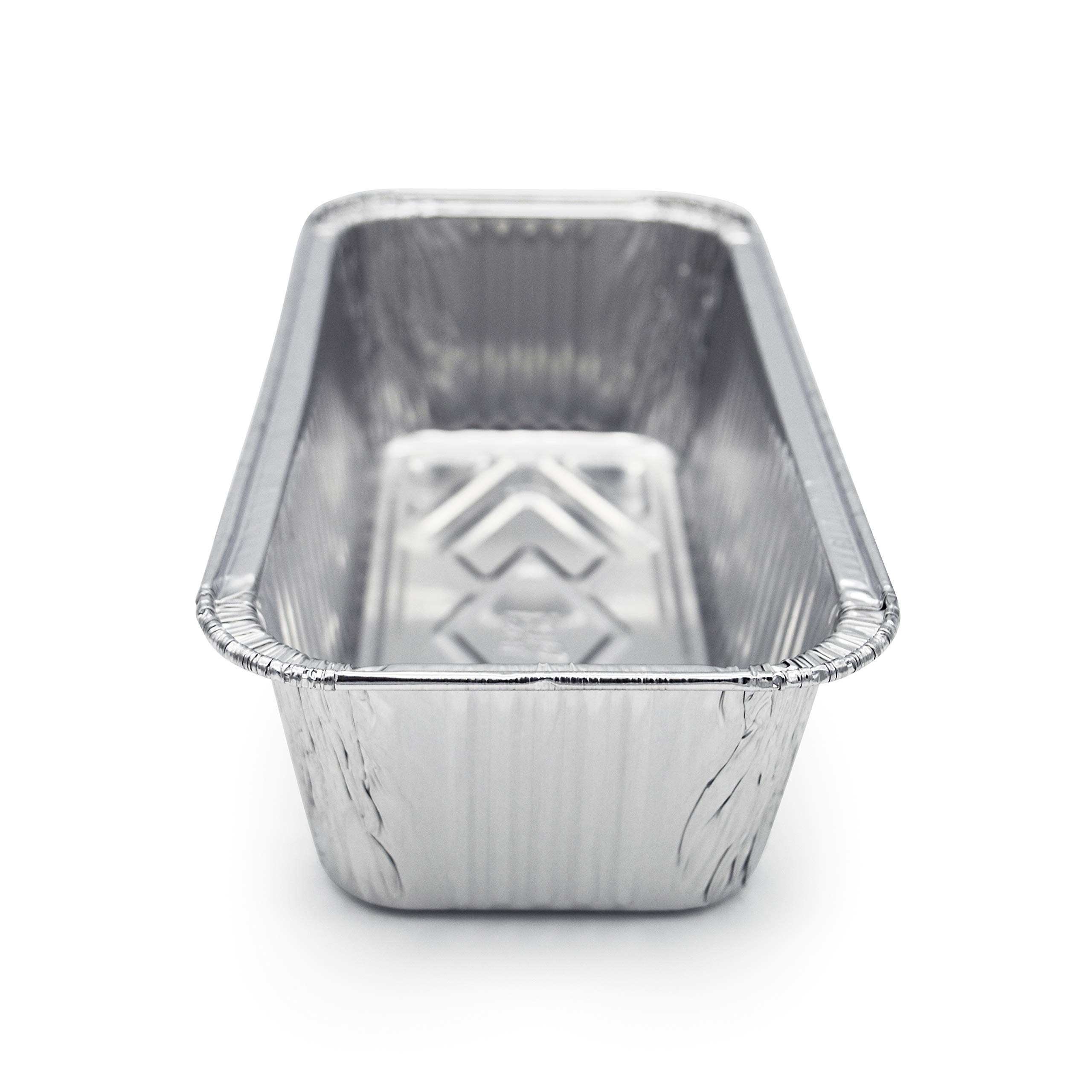 Fig Leaf (60 Pack) Premium 2-LB Bread Loaf Baking Pans x x  l Heavy Duty l Disposable Aluminum Foil Tins for Cakes Meatloaf Lasagna