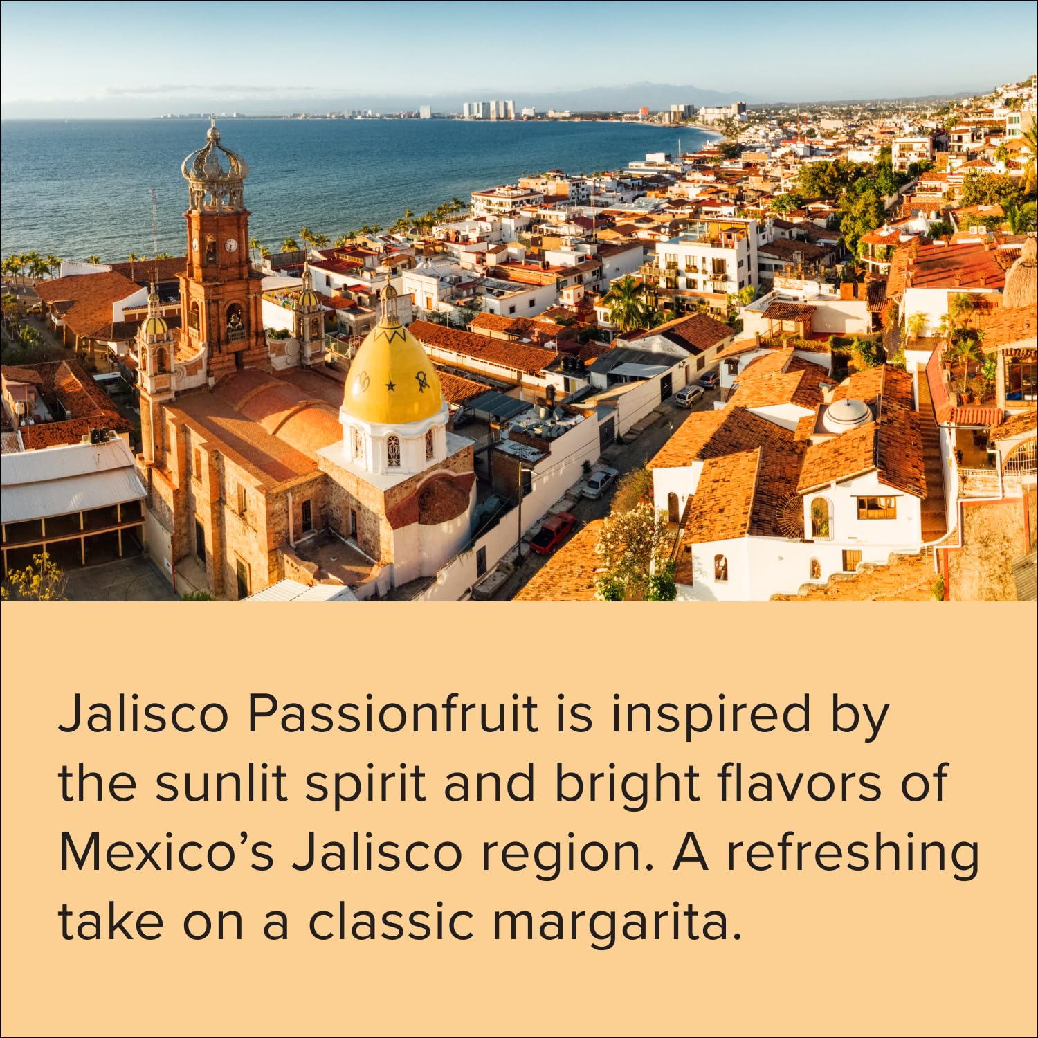 Mocktail Club Jalisco Passionfruit Sparkling Non-Alcoholic Cocktail 12oz (4pk), 80 Cals, Gluten-Free, No Artificial Ingredients, Zero Proof – with Passionfruit