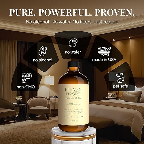 Miniatura 3 de Bougie 540 - Aceite difusor de alta calidad con notas de ámbar radiante y jazmín, aroma elegante para difusores de aire frío, hogar, oficina,