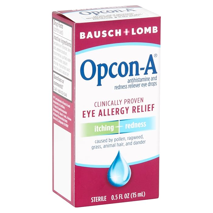 Buy B&L Allergy Eye Drops Size .5z OpconA Allergy Relief Eye Drops