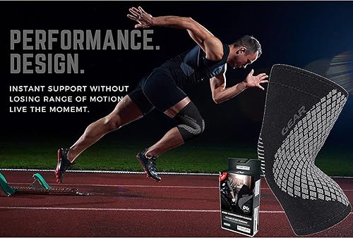 Miniatura 24 de Physix Gear - Rodillera de compresión para hombres y mujeres, la mejor rodillera de compresión para caminar, correr, gimnasio, baloncesto,