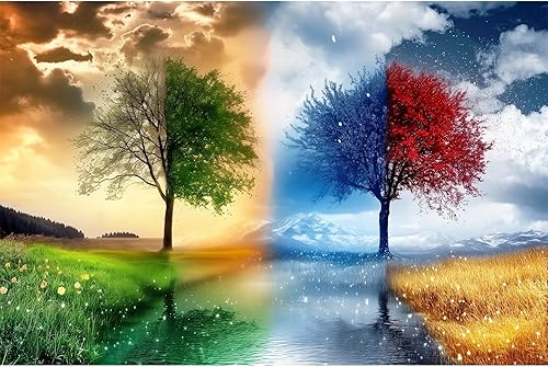 Rompecabezas clásico para adultos, rompecabezas de madera de 1000 piezas, rompecabezas de madera, árbol de paisaje, moderno, decoración del hogar,
