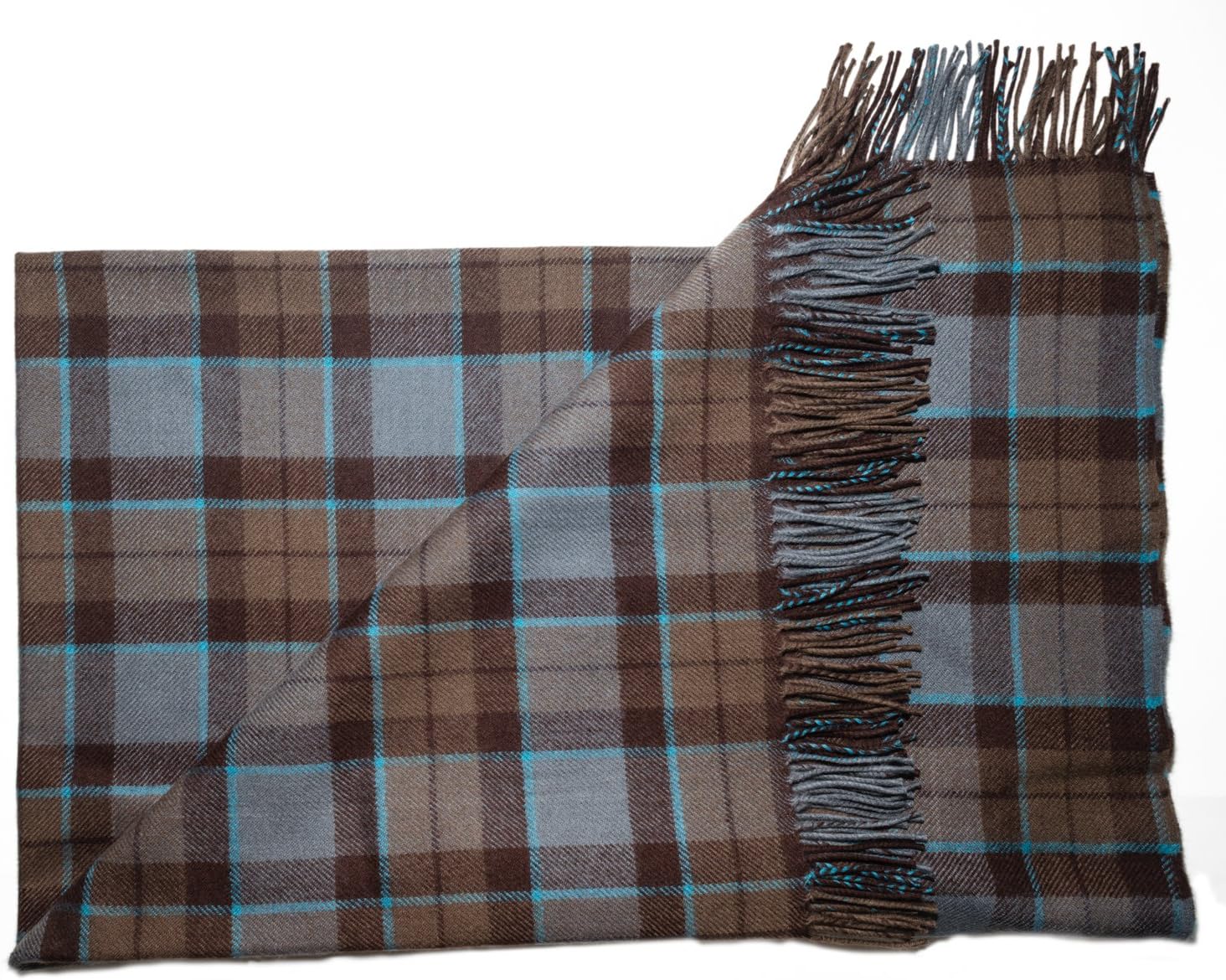 The Celtic Croft Outlander Blanket Premium Lambswool Tartan (Mackenzie) - Officially Licensed