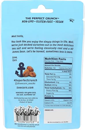 Love Corn Sea Salt Corn Nuts, 1.6oz