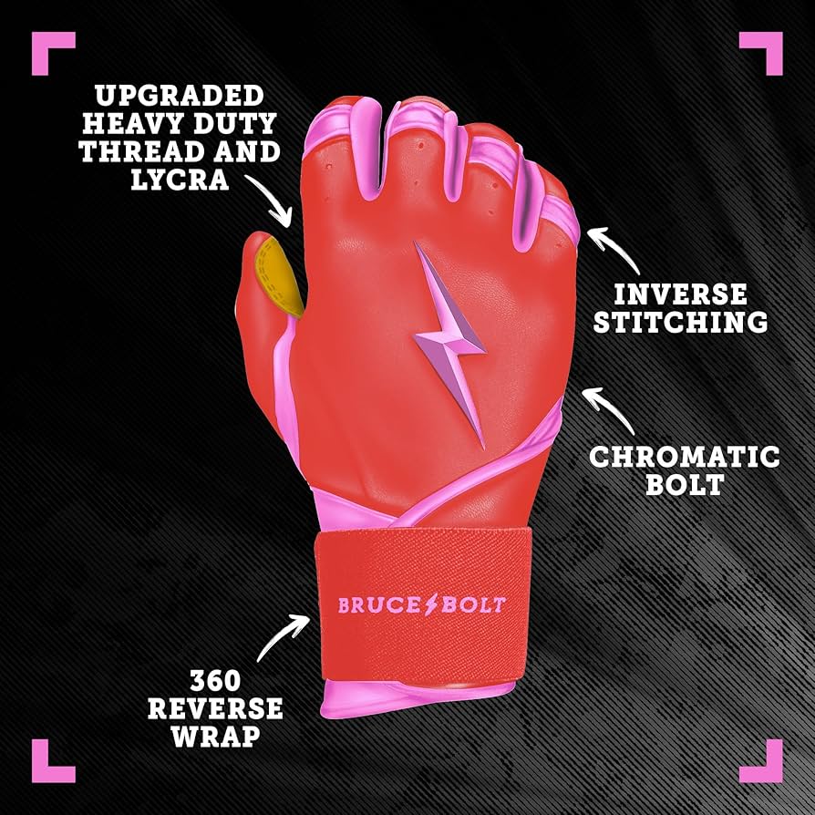 BRUCE BOLT Signature Series Long Cuff Batting Gloves - Harrison