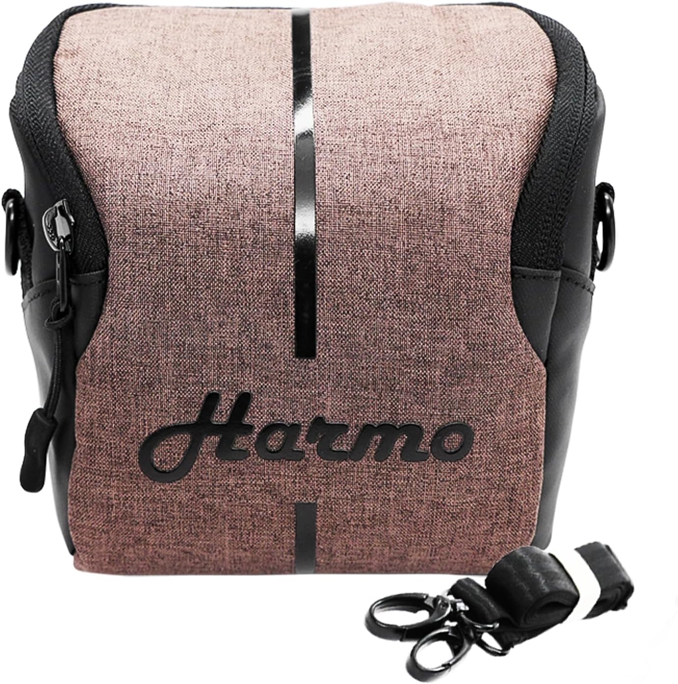 Harmo Harmonica Gig Bag 7 - Premium Vinyl Bag Case for 7 Diatonic Harmonicas - Harmonica Carrying Case with Zip Pocket and Shoulder Strap