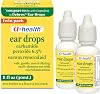 Domeboro Medicated Soak Rash Relief, 12 Count & AHealth Earwax Removal Drops, Carbamide Peroxide 6.5%, Twin Pack, 1 fl Ounce