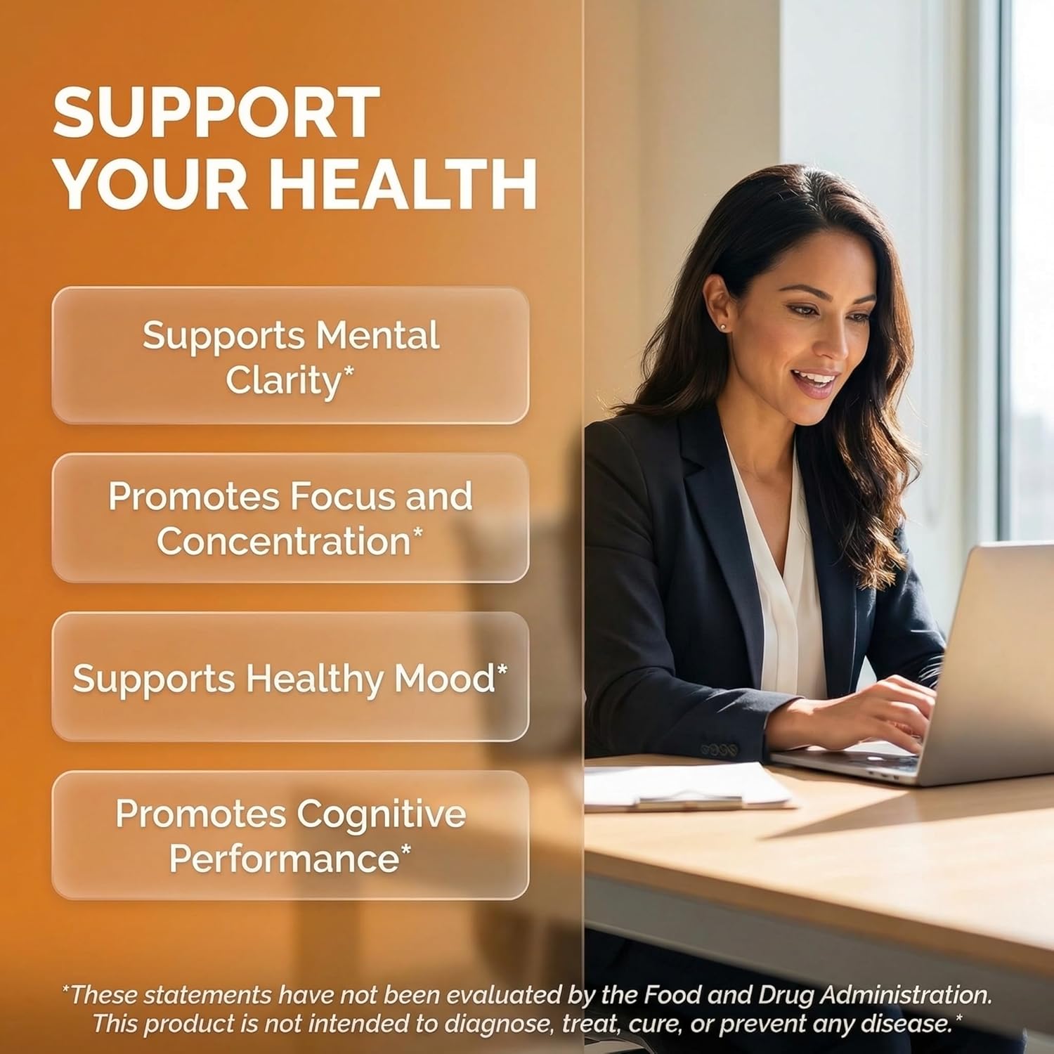 Clean Nutraceuticals L Tyrosine Mucuna Pruriens Bacopa Monnieri Ashwagandha Focus Supplement w/N-Acetyl Cysteine NAC 5-HTP Ginkgo Biloba Alpha GPC Vitamin C D B1 B12