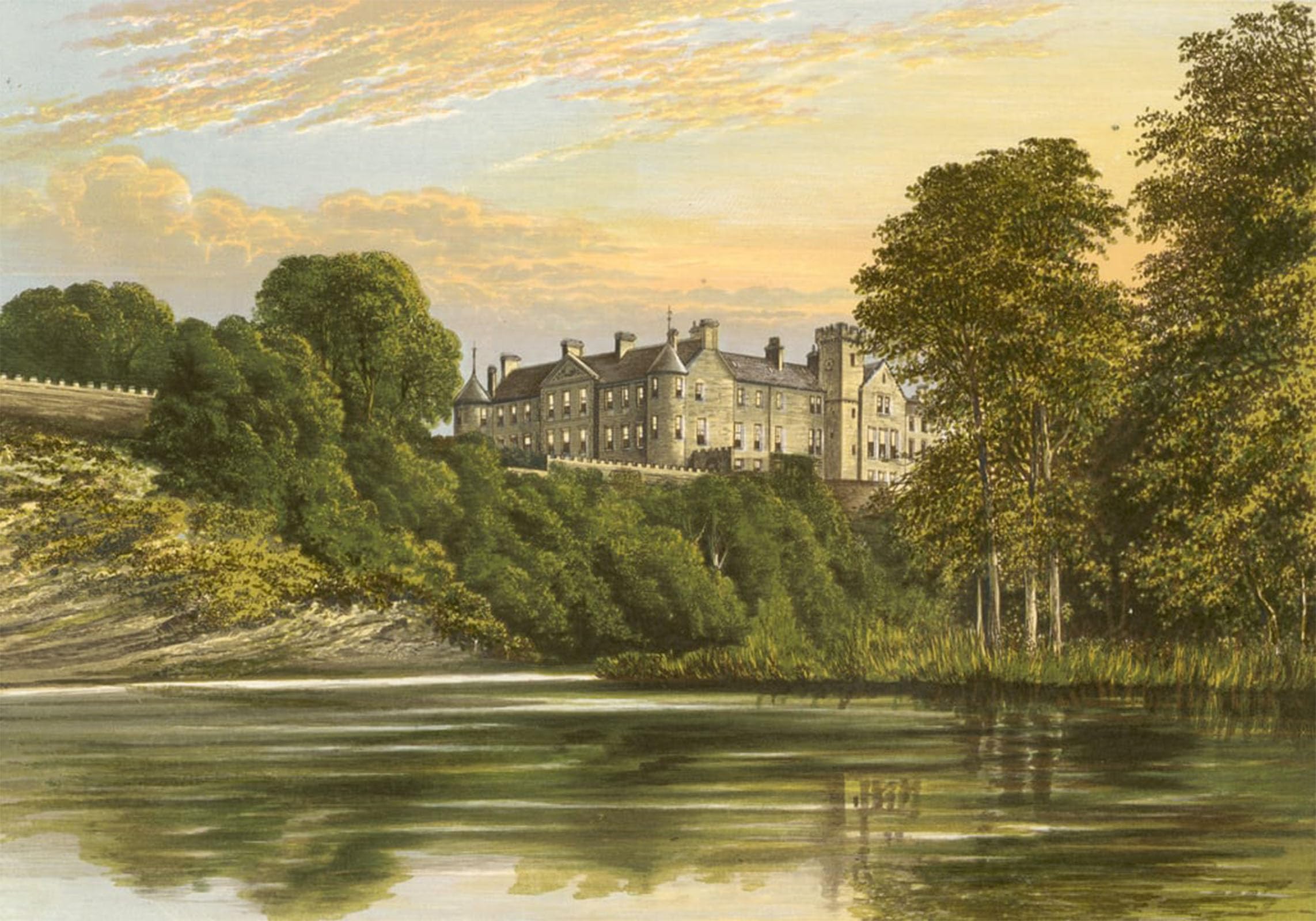 ARTXLXXBN Famous Art Print Poster Vintage Wall Art Brechin Castle by Alexander Lydon Canvas Art Poster for Home Decor 60x90cm