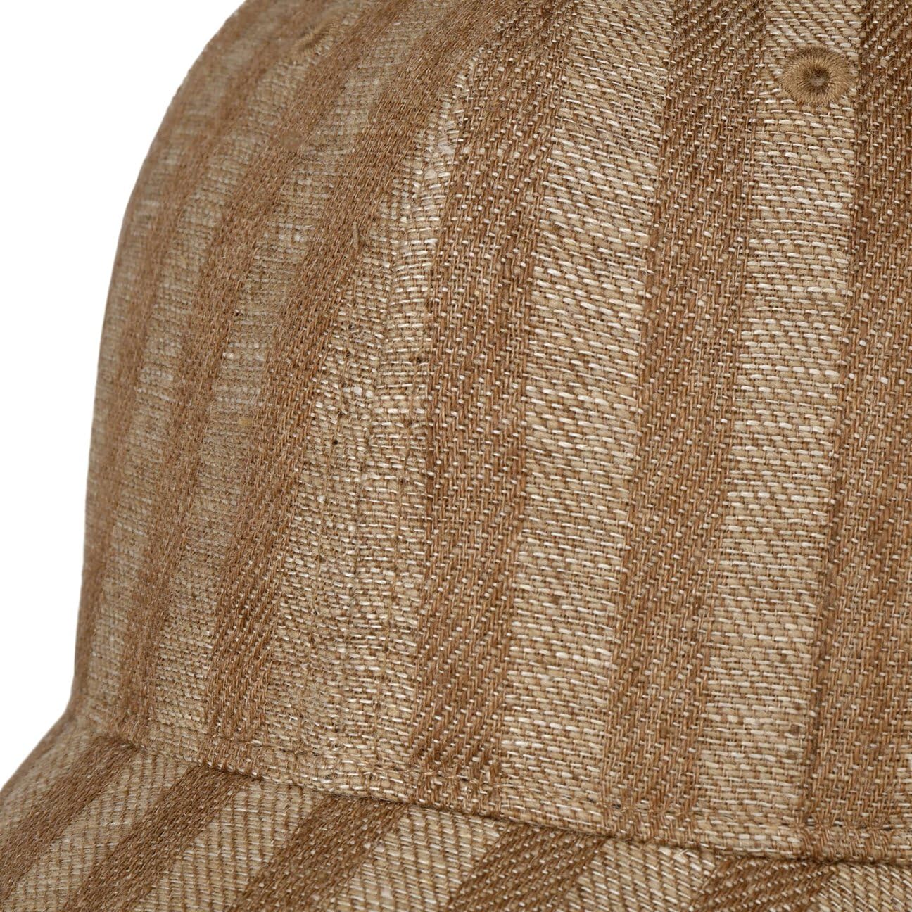 Stetson Barista czapka baseballowa w paski wielokolorowa kawa barwiona pasek z tyłu unisex wiosna lato zima