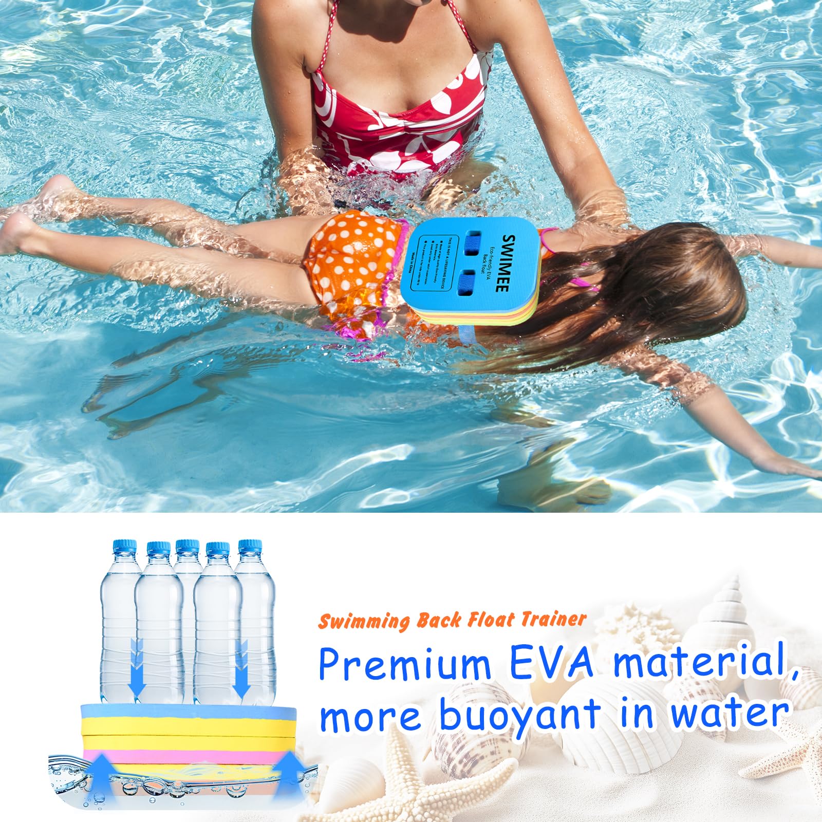 Year Old Sporti Progressive Back Float, Swim Belt Bubble