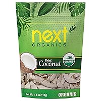 Vista 4 de Next Organics Mango seco orgánico y coco, 4 onzas, 2