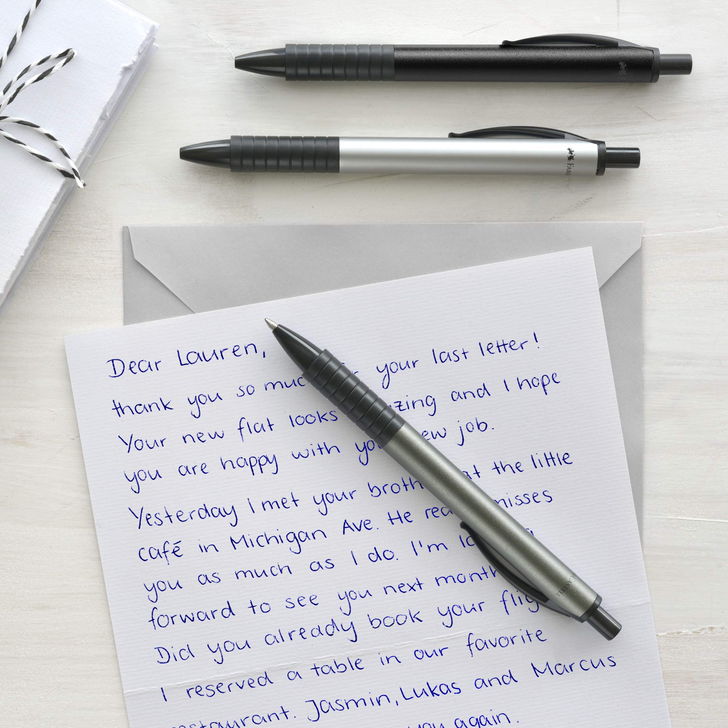 Faber-Castell 143499 - Kugelschreiber Basic M, in Faltschachtel  