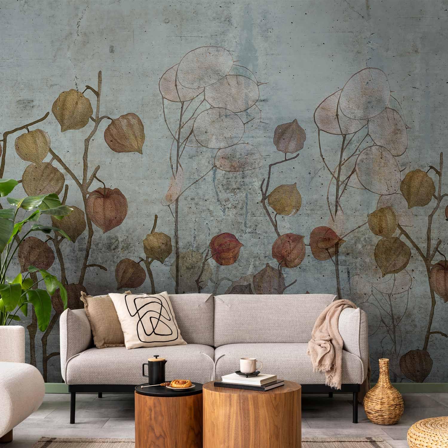 murando PREMIUM Carta da parati Floreale Natura 450x315 cm Fotomurali in TNT Murale alla moda Decorazione da Muro XXL Poster Gigante Design Cameretta Carta per pareti Impianti Fiori b-C-0722-a-a