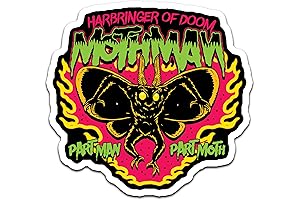 4" Mothman Harbringer of Doom Sticker