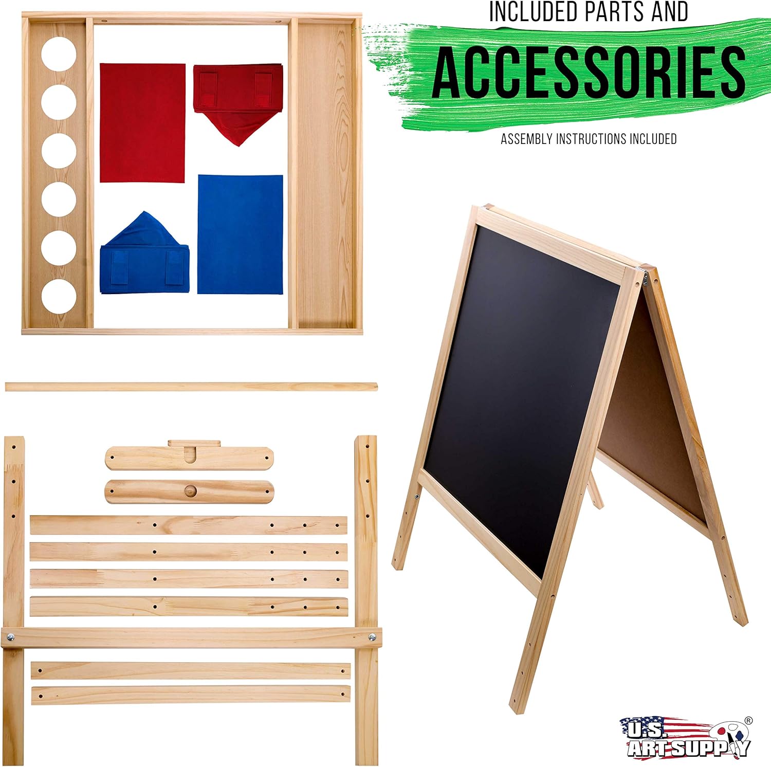 Buy US Art Supply Cardiff Children's Art Activity Easel with Easel