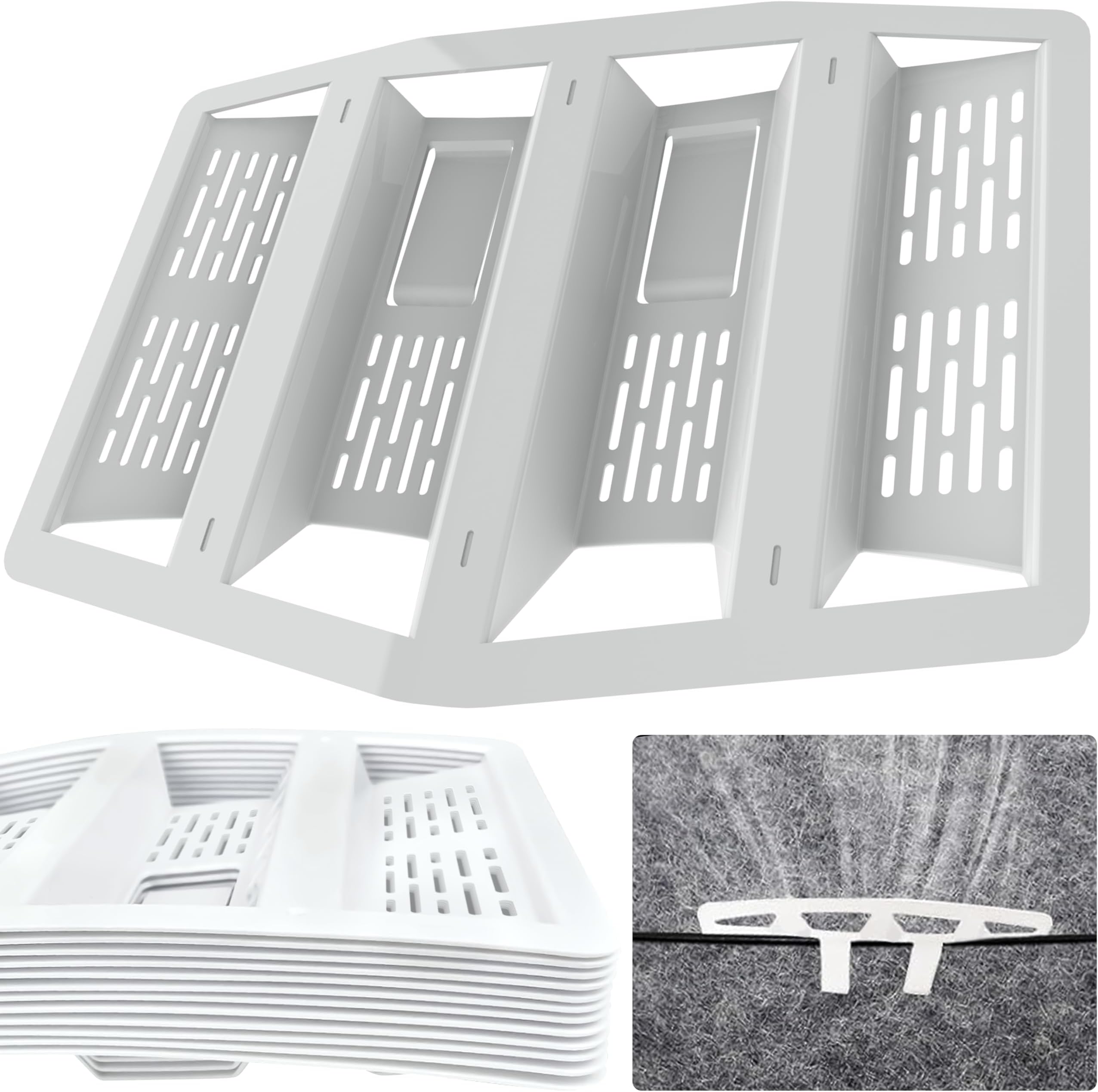 10 x Felt Lap Vents - Stops Loft Roof Condensation - Felt Lap Ventilator to Provide Increased Ventilation for Attic Space