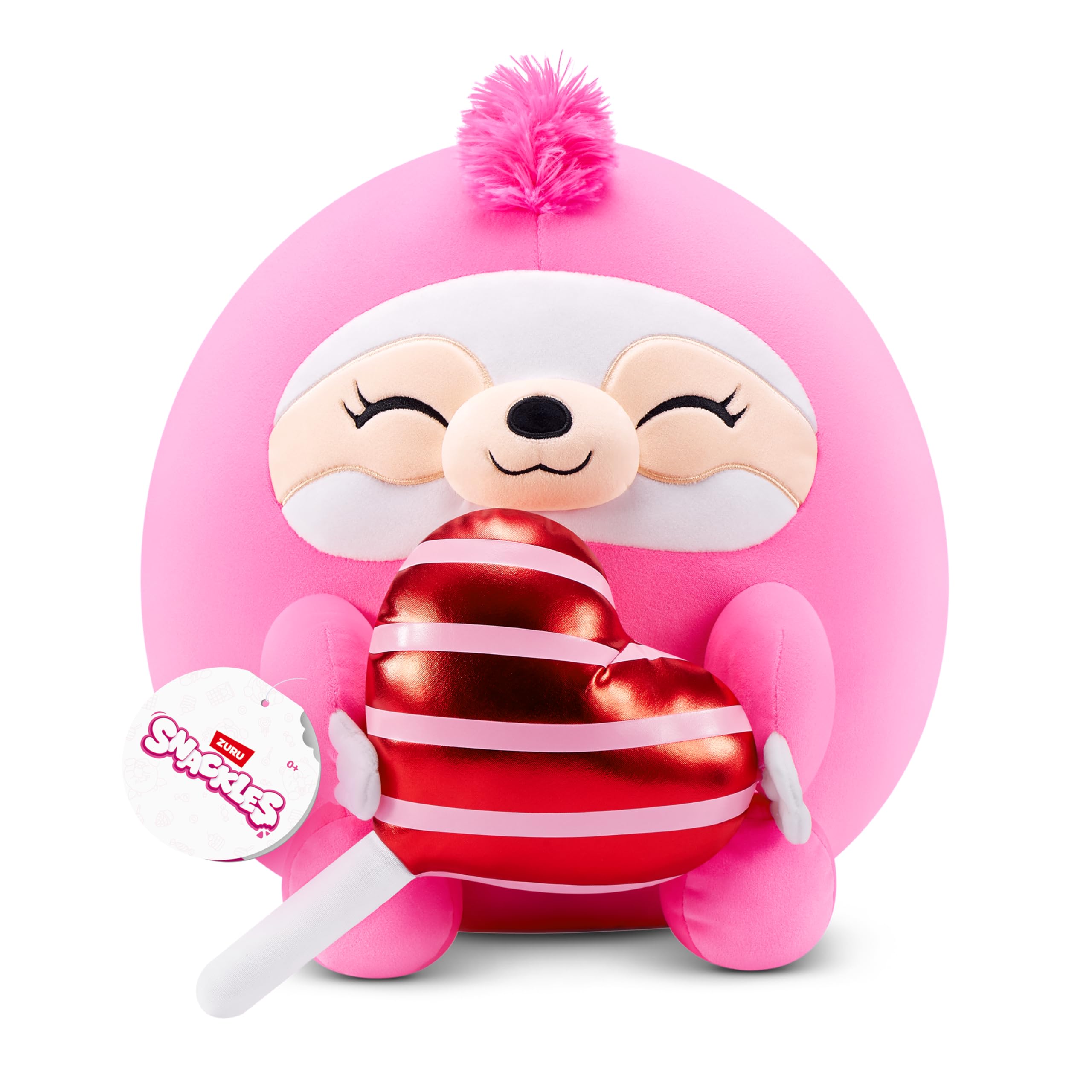 Snackles Valentinstags-Edition von ZURU, 35 cm, flauschig-weiches Plüschspielzeug.