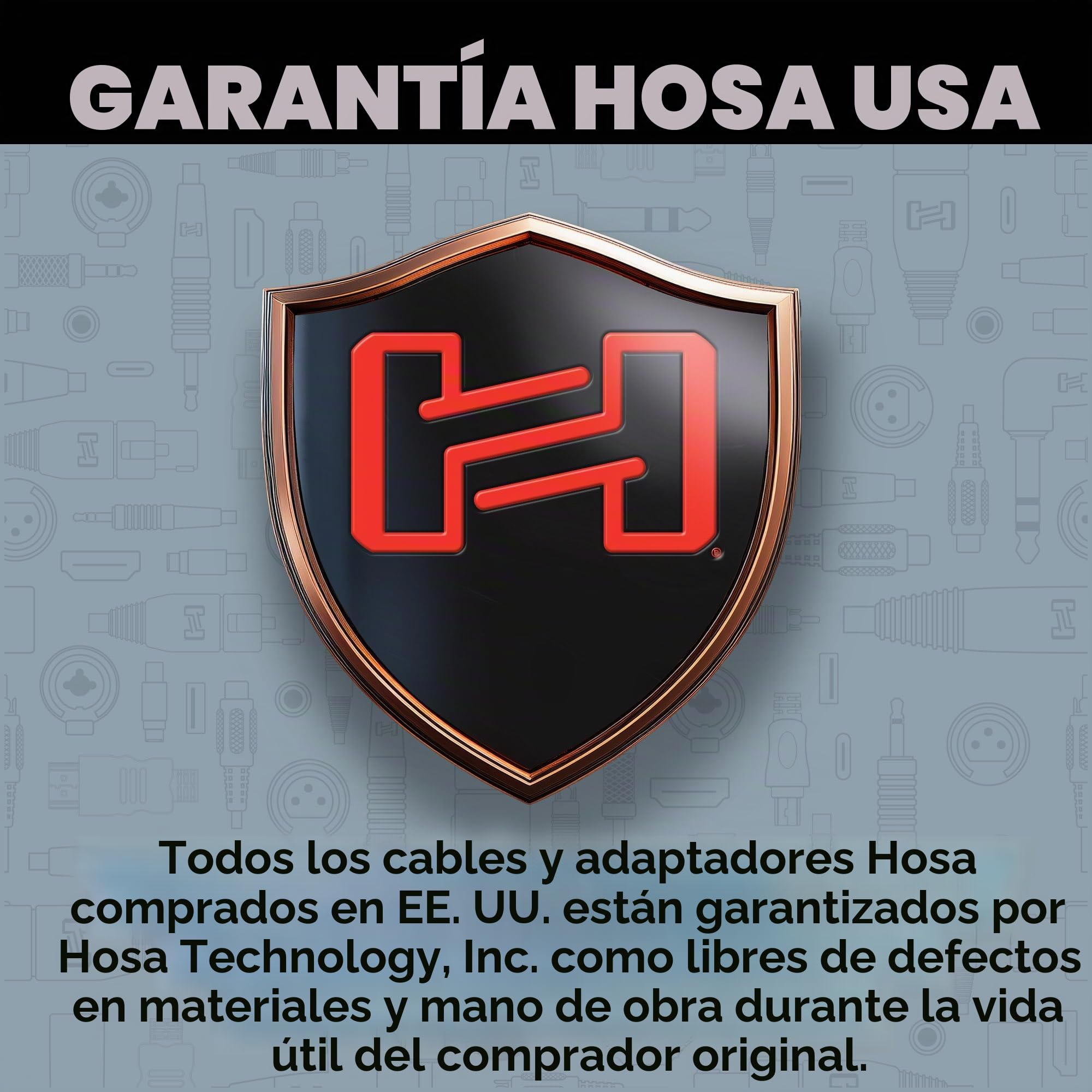 Hosa TTS-890, Balanced Patch Cables, TT TRS to Same, 3 ft