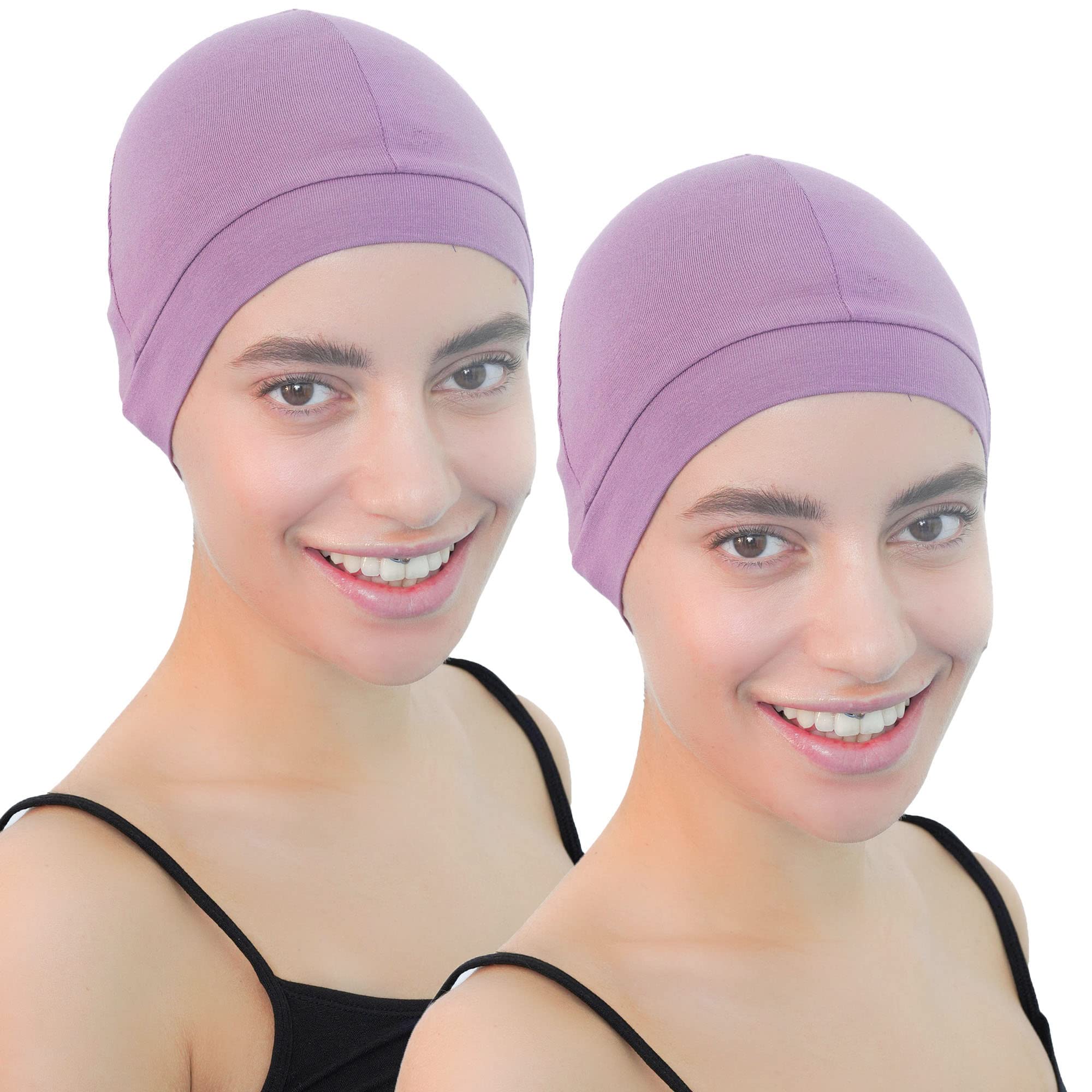 Deresina Bamboo Wig Cap for Hair Loss (Lavender)