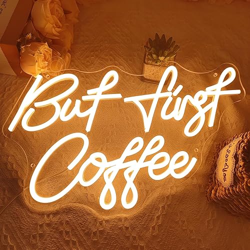 Miniatura 5 de SYLHOME Letreros de luz LED de neón de 5 V, para el hogar, dormitorio, cocina, oficina, decoración de pared, para café, cafetería, bar, fiesta, sala