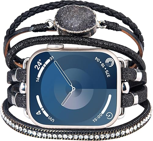 Miniatura 1 de LETOID Diseñada para Apple Watch Band de 1.496 pulgadas, 1.575 pulgadas, 1.614 pulgadas, 1.654 pulgadas, 1.732 pulgadas, 1.772 pulgadas, elegante