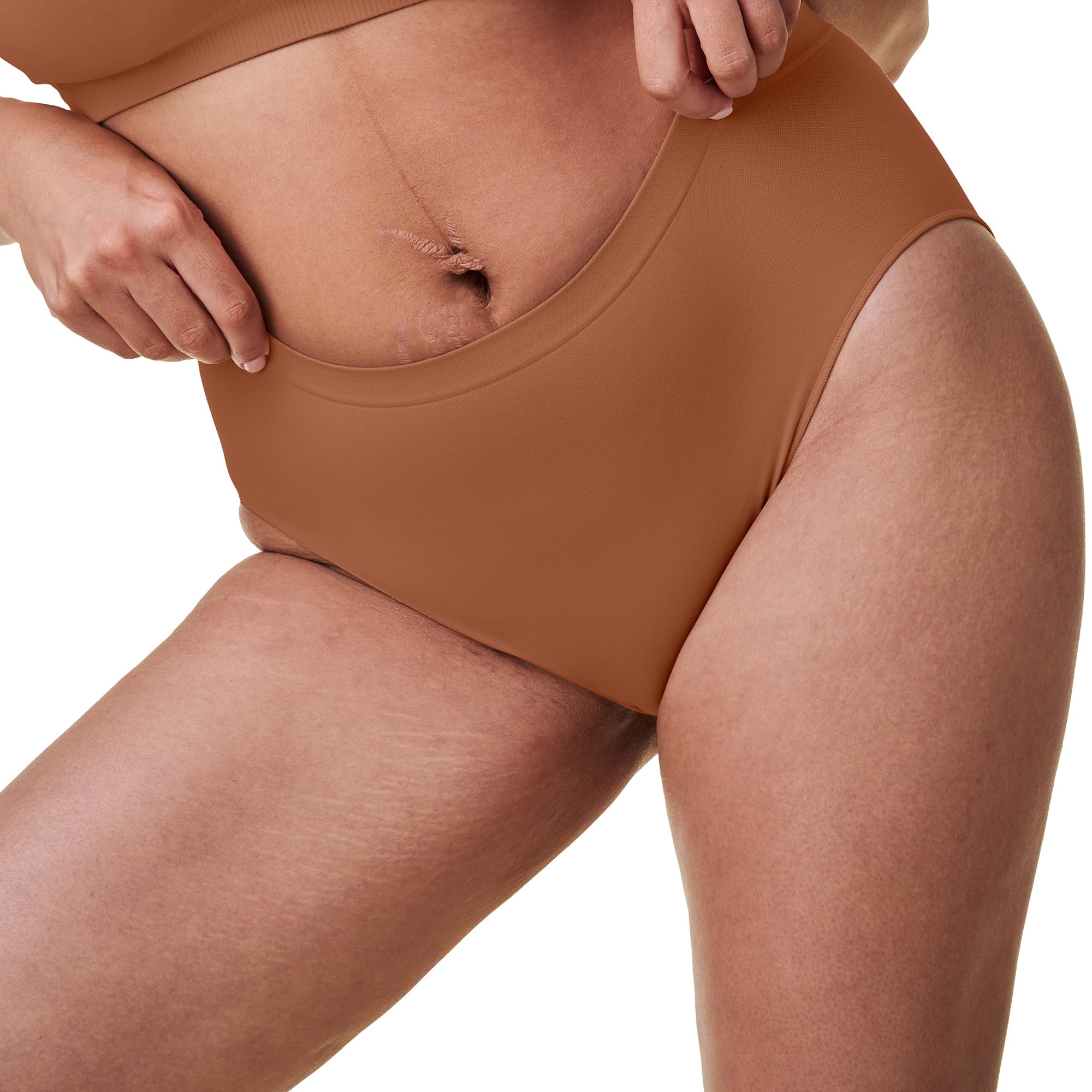 Bravado Designs Women's Cinnamon Sustainable Panty | High-Rise | Seamless | | Xl/Xxl