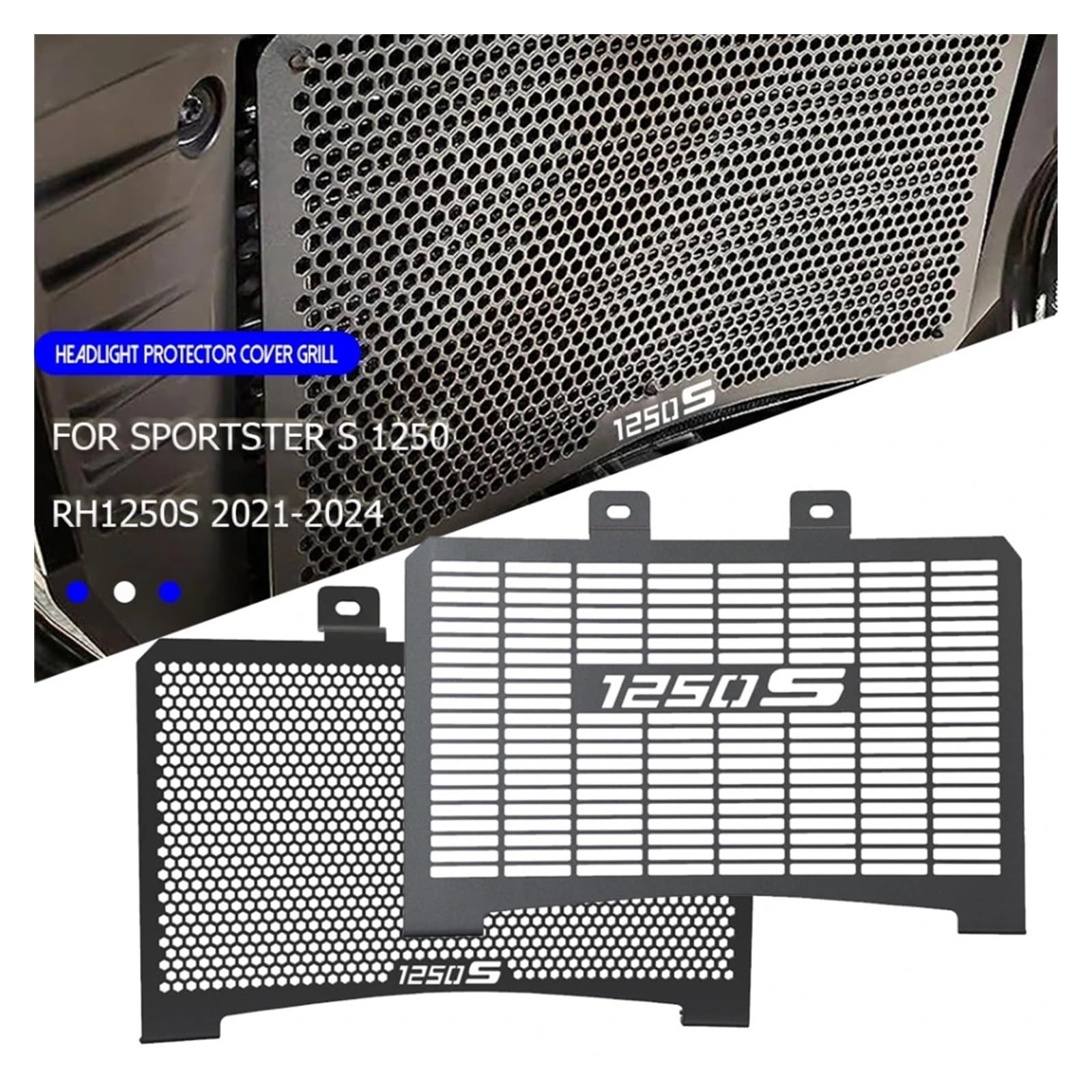 Grille De Protection Radiateur Pour Harley Sportster S 1250 (2021-2024) - Acier Inoxydable, Style Et Sécurité