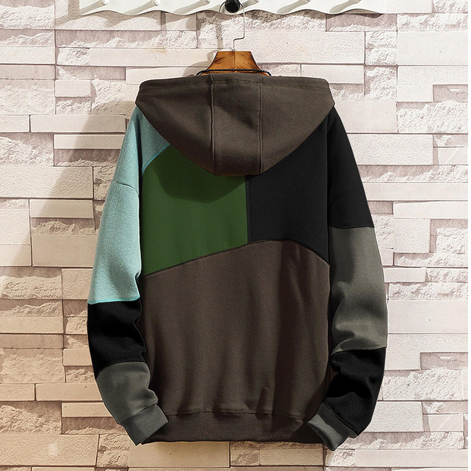 Hombre Sudadera con Capucha Techwear Colores Manga Larga Hoodie | Hip Hop Ligea Deportiva Casual Jersey Primavera Otoño Invierno Viajes y Acampadas