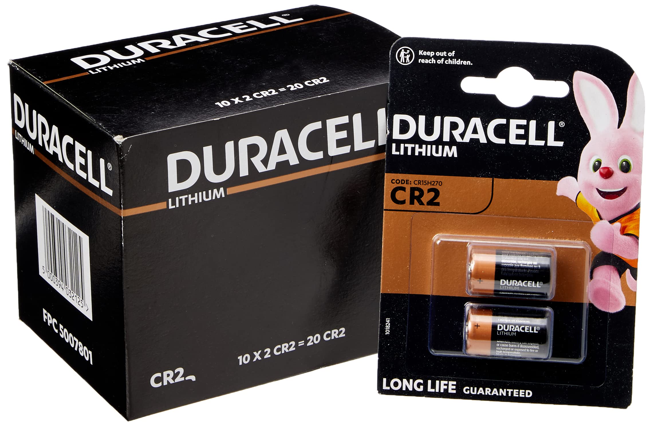 Batterij duracell cr2 lithium 2st | 2 blister | 10 stuks