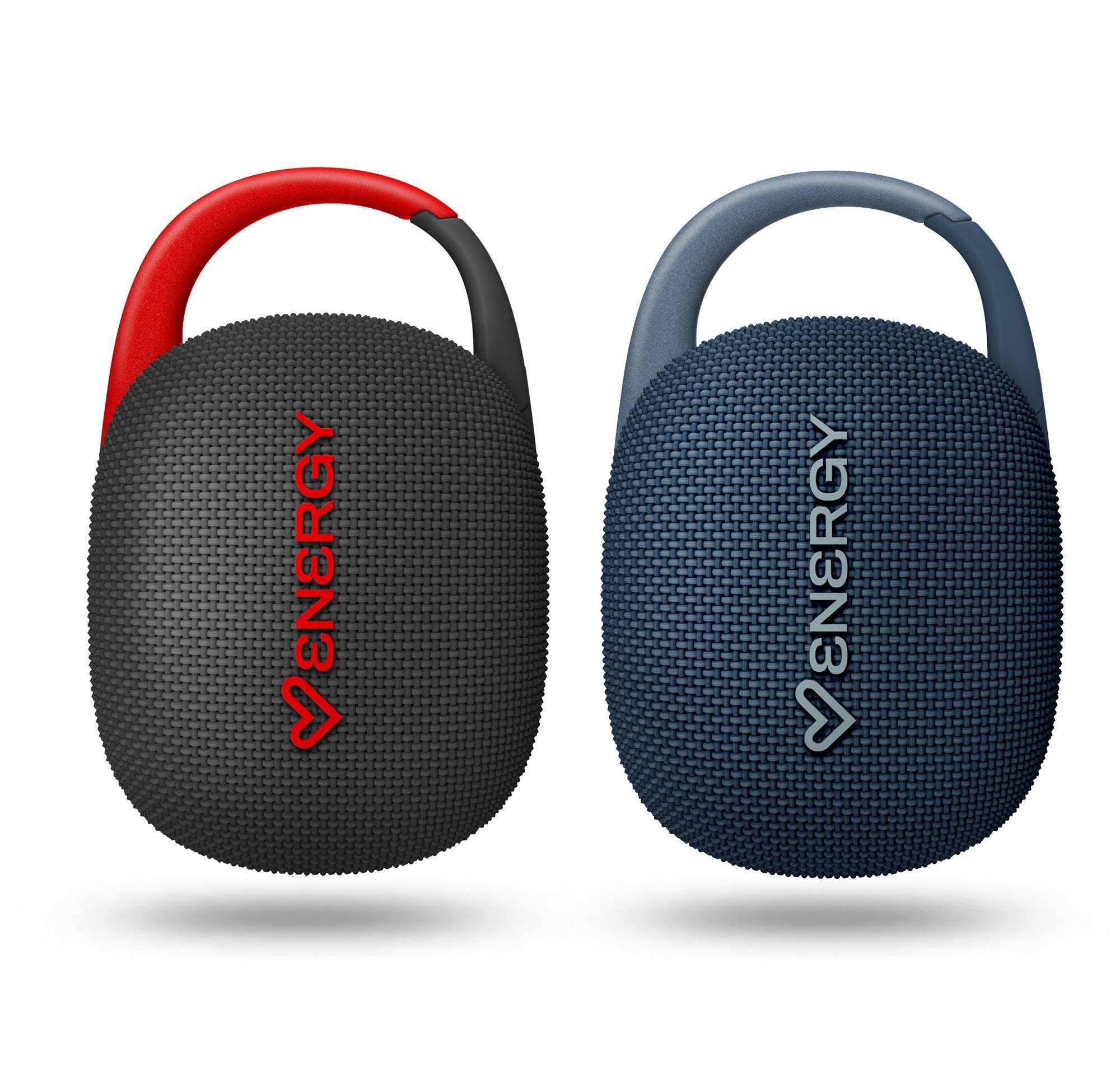 Energy Sistem Klip Przenośny głośnik Bluetooth Mały 9W IPX7 Wodoodporny 18H Bateria Radio FM True Wireless Stereo z MicroSD i Zintegrowany Klip
