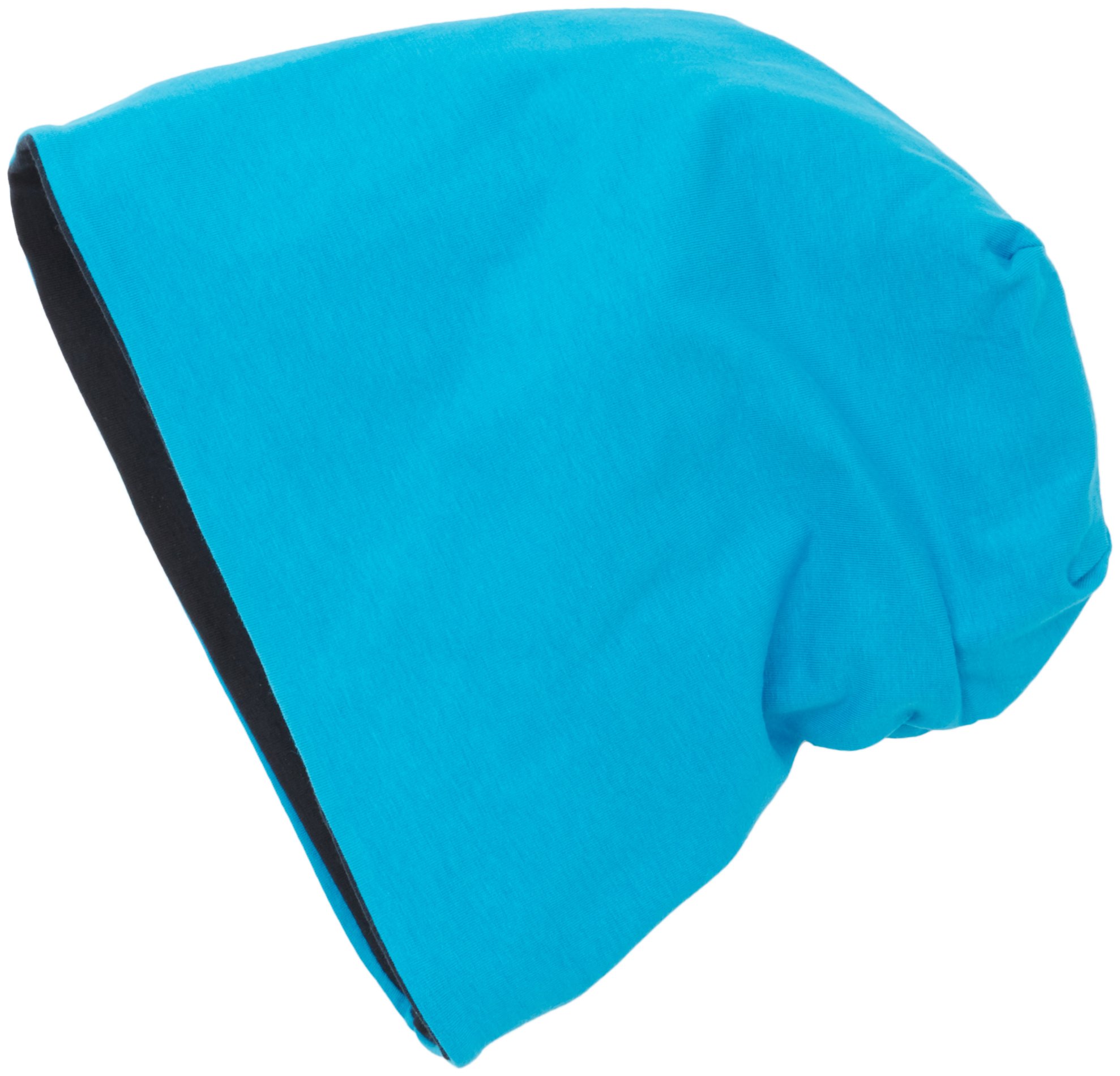 Hatshopping Jersey Beanie Reversible Beanie Turquoise/Navy – One Size