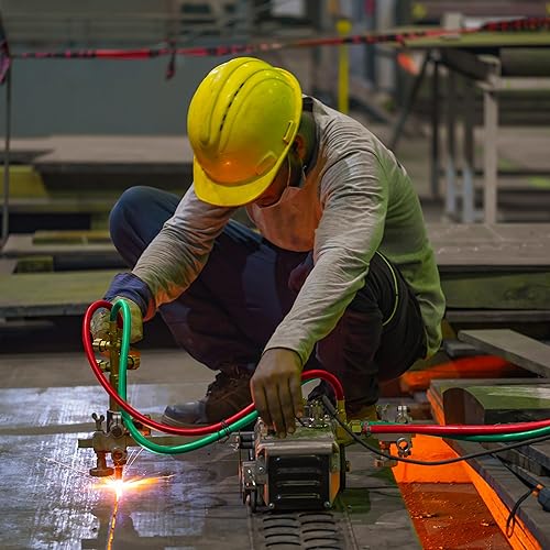 Miniatura 6 de ABN Manguera de Oxiacetileno, 50 Pies x 14 Pulgada - Accesorio B Manguera Gemela de Antorcha de Corte para Soldadura