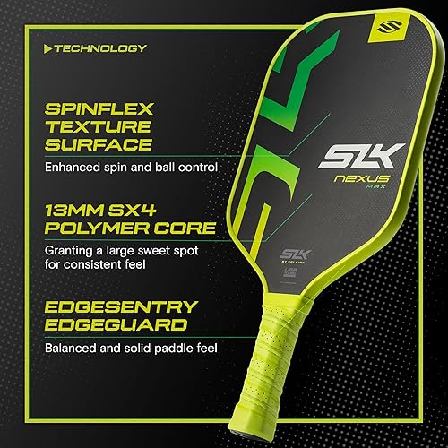 Miniatura 4 de Selkirk Sport SLK Latitude & Nexus Pickleball Paddles  Graphite Face with SpinFlex Surface Pickleball Paddle  Rev-Core+  SX4 Polymer Core for