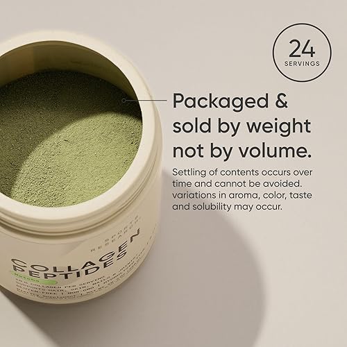 Vista 6 de Sports Research Péptidos de colágeno premium en polvo y té verde matcha orgánico, suplemento de proteína de colágeno en polvo con matcha japonés