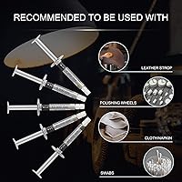 Vista 5 de Compuesto de pulido de diamante, 5 piezas de pasta de lapeado de grano 1500 a 80000, kit de compuesto de lapeado para joyas, metal, anillo, piedras