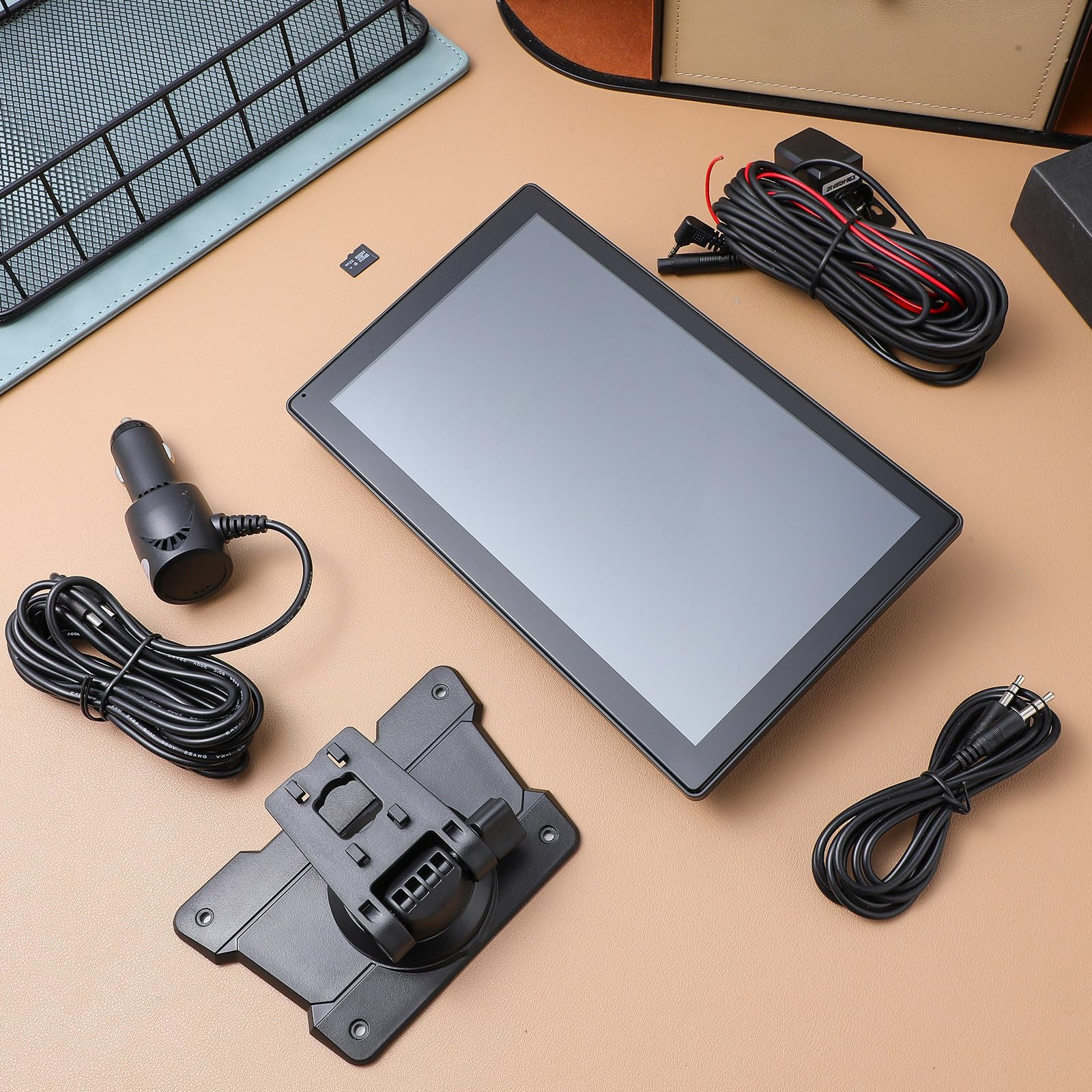 Autoradio à Écran Tactile 9 Pouces en Plastique Noir avec Lecteur Mp5