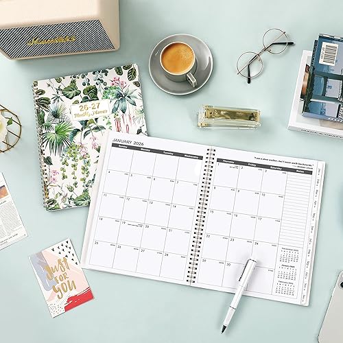 Miniatura 7 de Agenda mensual 2026-2027, enero de 2026 a diciembre de 2027, agenda mensual 2026-2027, 9 x 11 pulgadas, planificadores de 2 años con cubierta