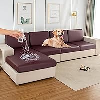 Vista 38 de Funda elástica para sofá seccional, múltiples patrones y colores, diseño de funda de sofá para respaldo (1 unidad)