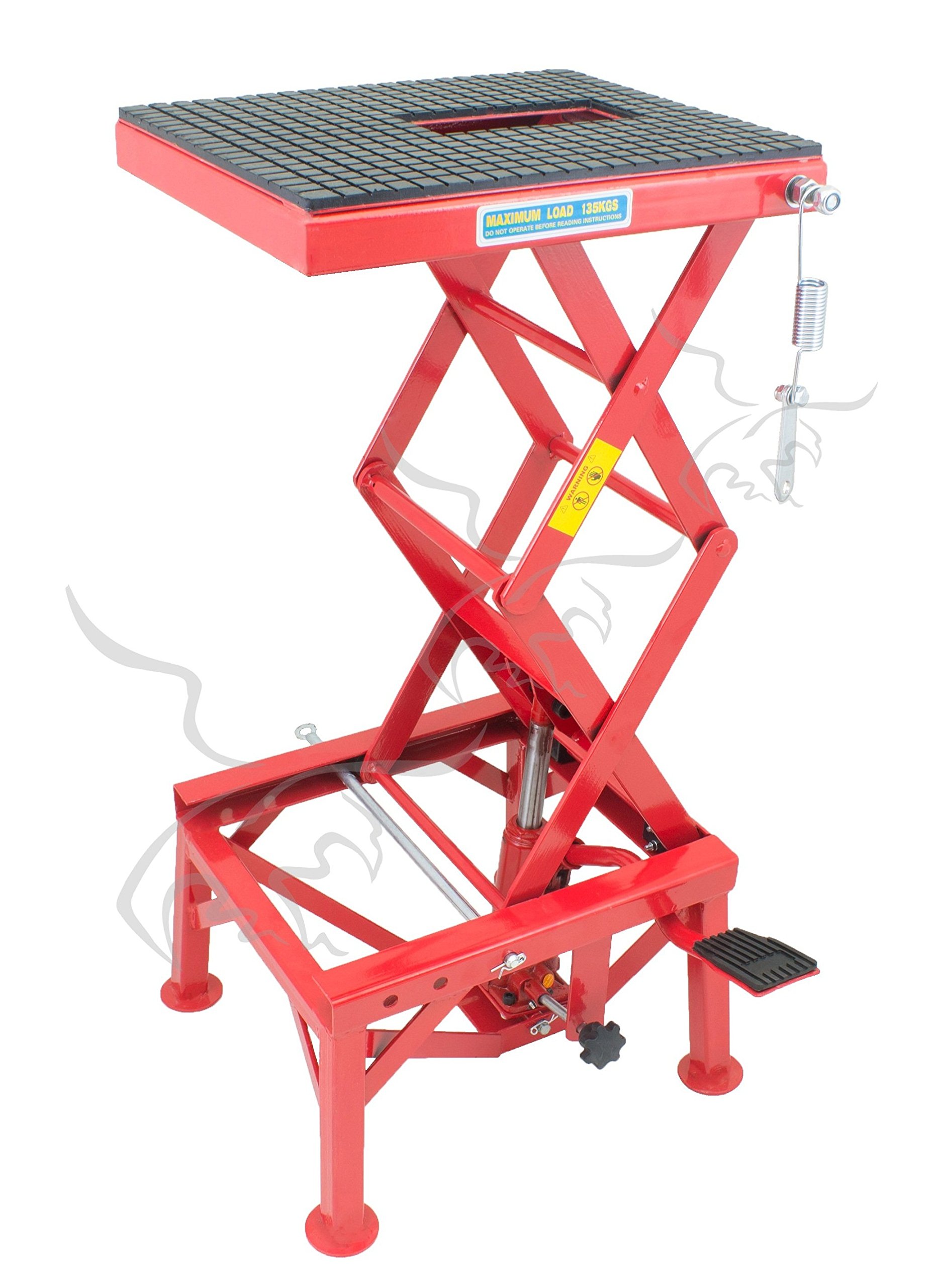 Tuecompra Elevador DE Motos HIDRÁULICO DE Tijera 90 cm con Plataforma para Motocicletas